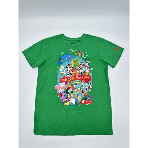 Disney Other - Disney Parks Christmas Holiday 2023 Jolly Holly Holiday Adult Shirt Medium M New